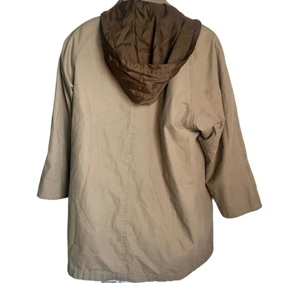 London Fog Outdoor Unlimited Beige Parka Jacket 3M Thinsulate thermal liner 9/10 - Picture 4 of 13